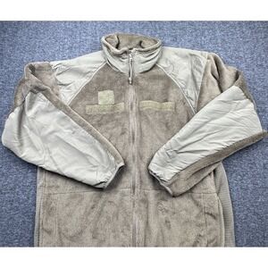 USGI Army Polartec Fleece Jacket Mens Large Regular Coyote Brown ECWCS Gen III